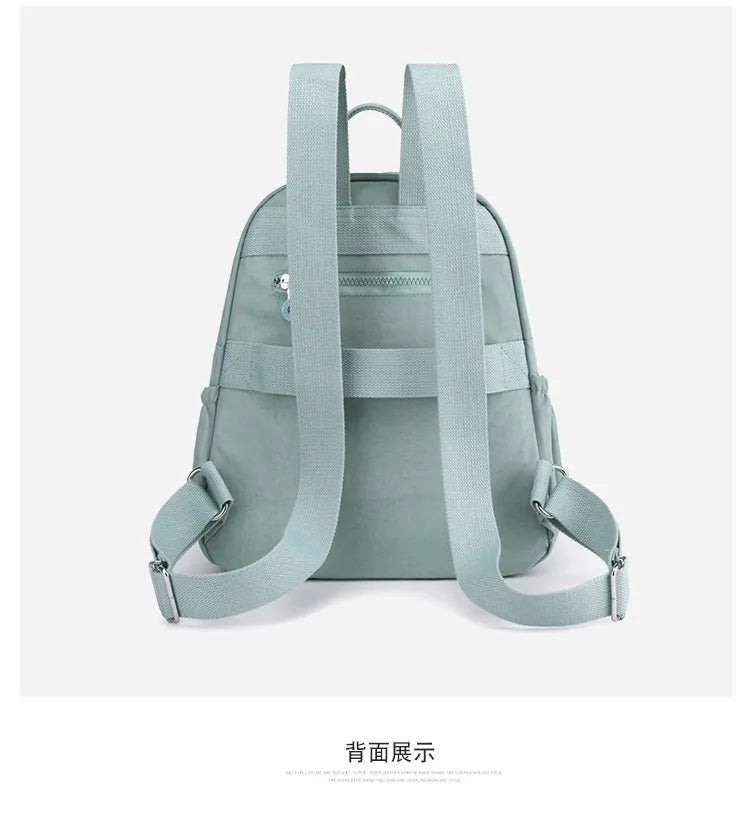 Women's Nylon Oxford Backpack | Stylish Small Rucksack