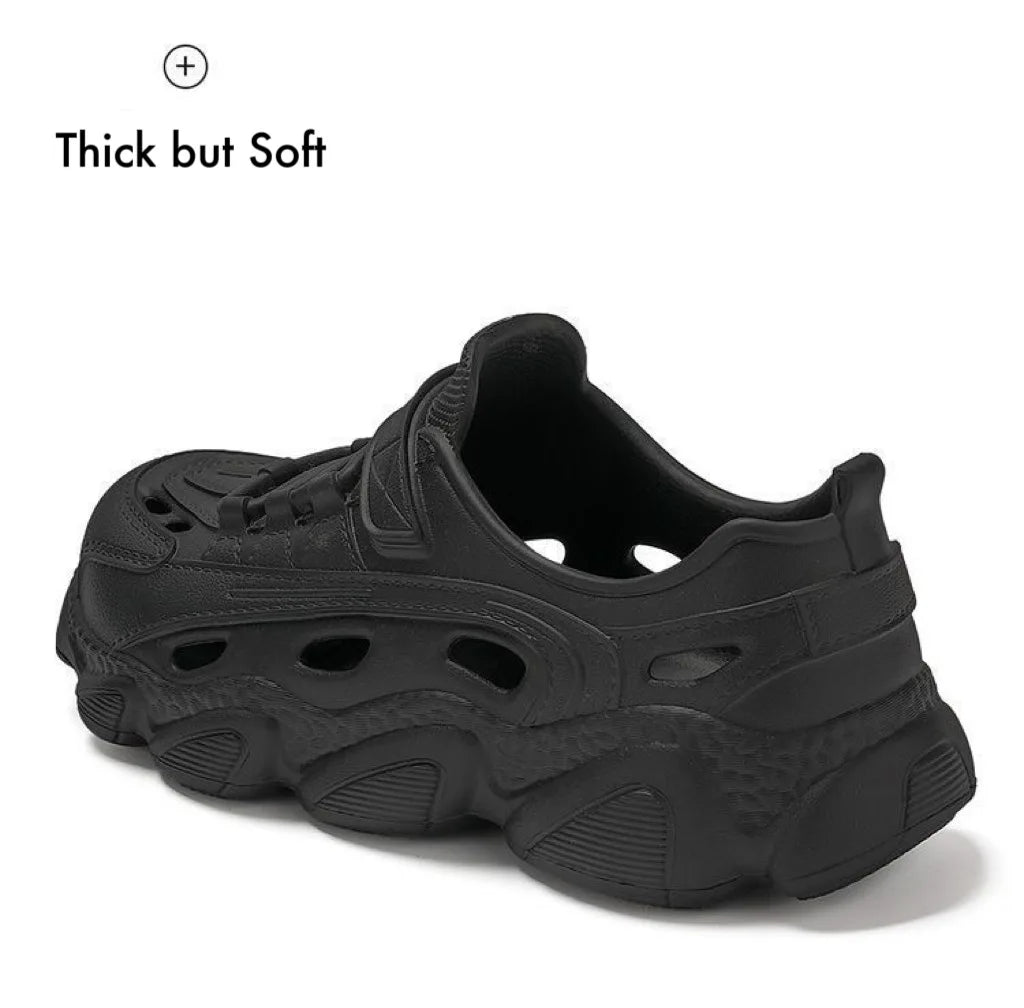 Men's Trendy Eva Sandals Summer Outer Wear Thick Bottom Anti-slip Breathable Cool Shoes Beach Slippers For Men