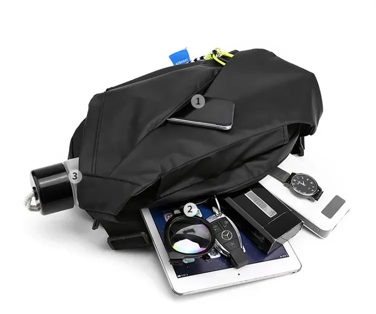 Large Capacity Waterproof Shoulder Chest Bag for Outdoor Sports