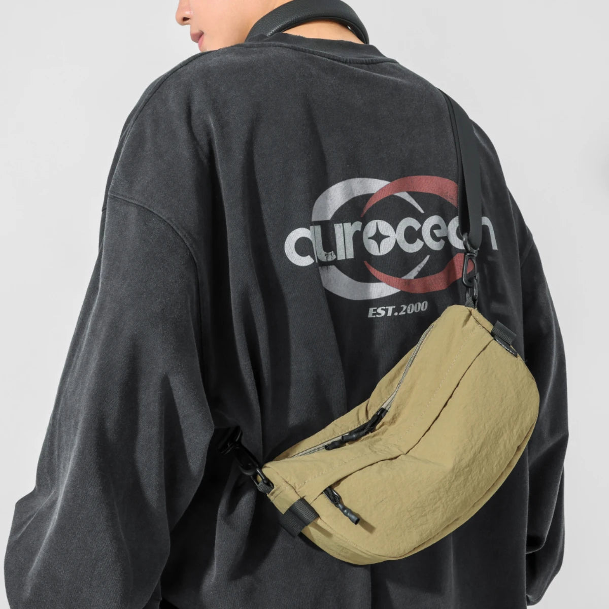 Lightweight Waterproof Nylon Crossbody Bag for Casual Adventures