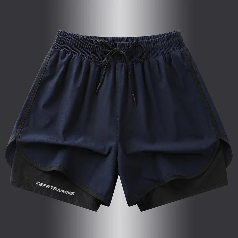 Men's & Women's Anti-Glare Double Layer Sports Shorts | Summer Style