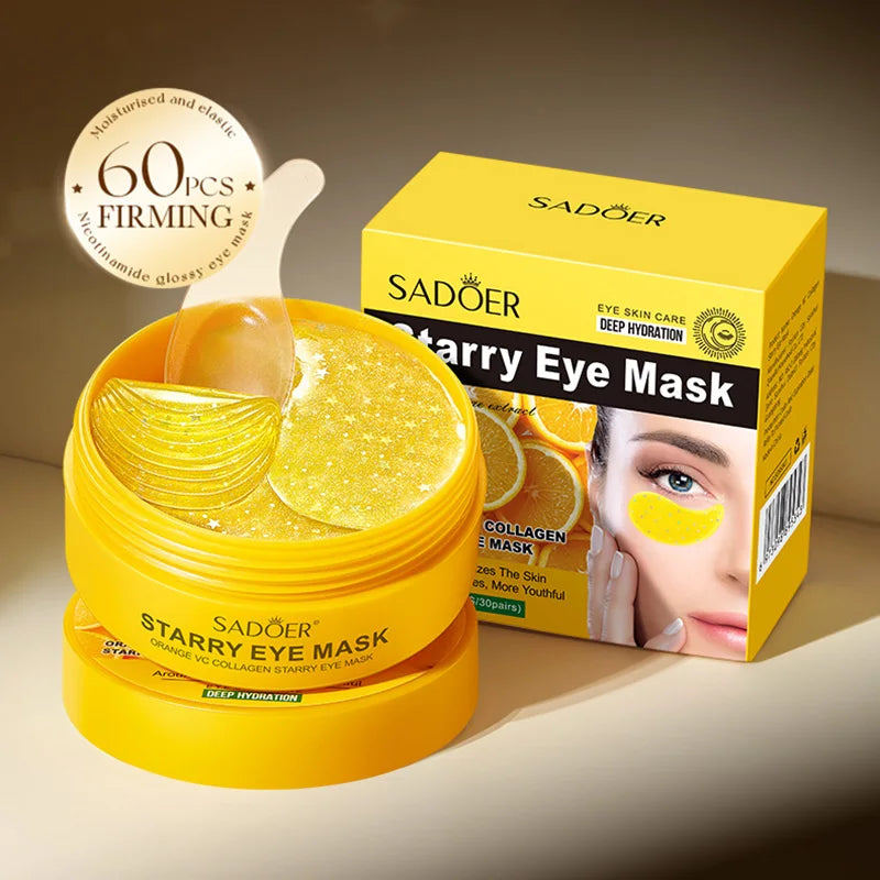 60pcs Vitamin C Collagen Eye Masks | Brighten and Hydrate Eyes