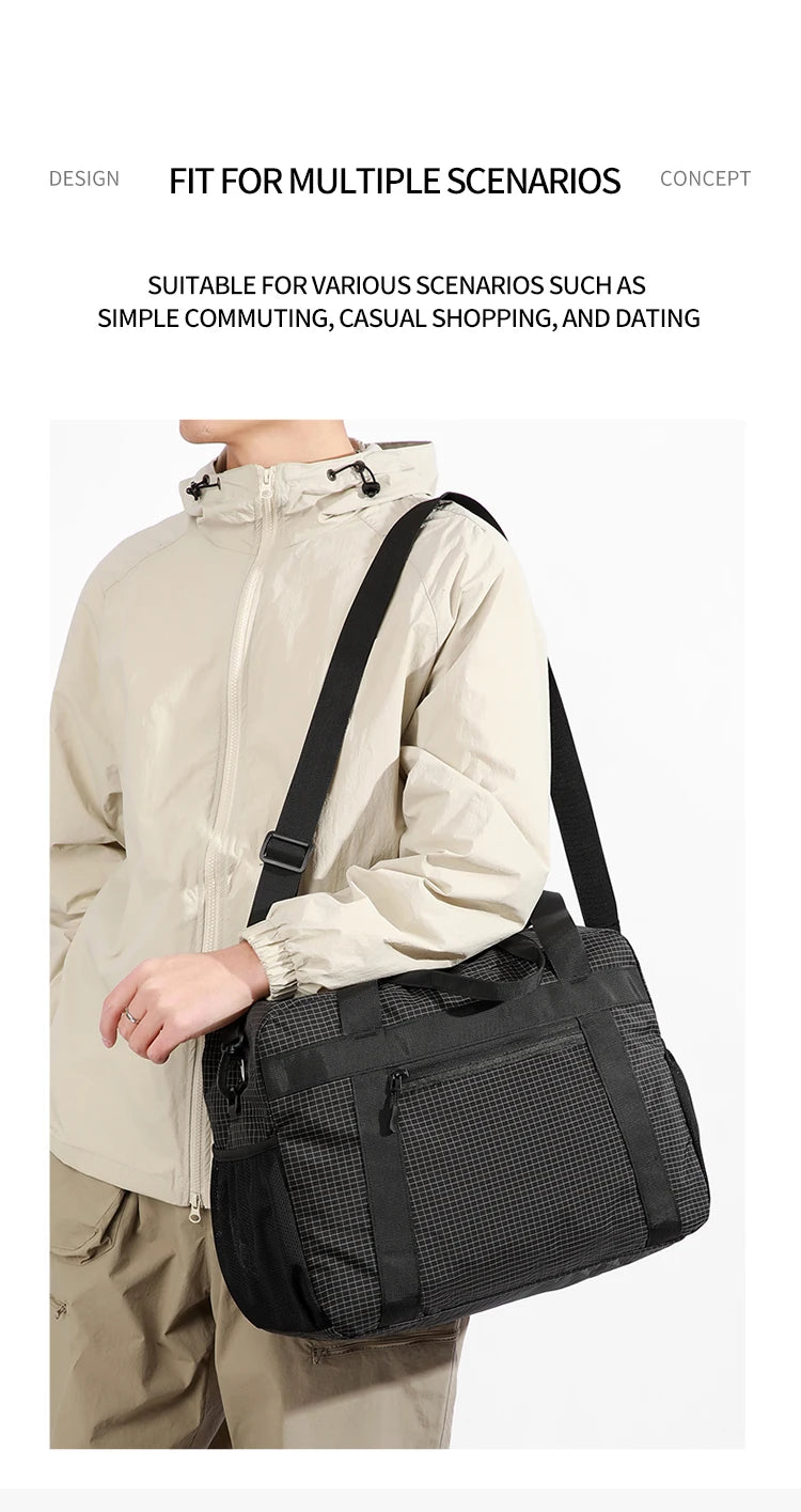 Large Capacity Nylon Tote Bag | Perfect for Travel & Gym