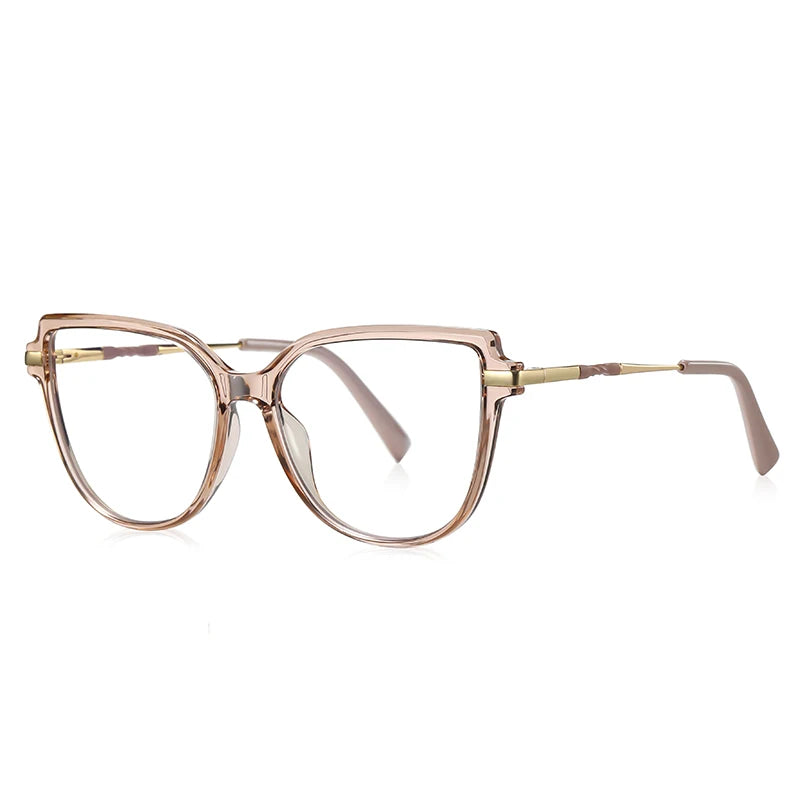 VICKY Stylish Large Frame Simple Geometric Design Anti-blue Light Reading Glasses Customized Prescription Available PFD2210