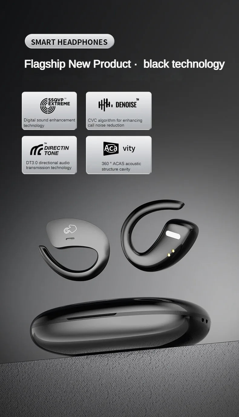 Bone Conduction Sports Bluetooth Headset | Waterproof Earbuds