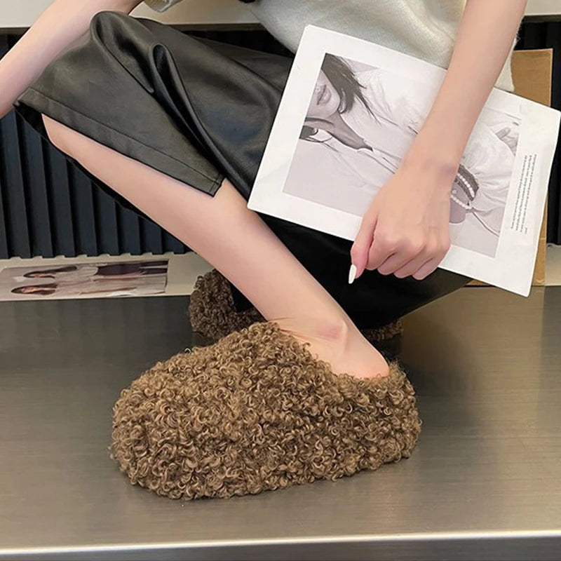 Warm Plush Velvet Slippers | Cozy Lightweight Home Footwear