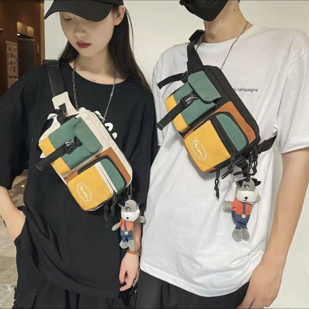 Multifunctional Nylon Chest Bag | Large Capacity Casual Sling Pack