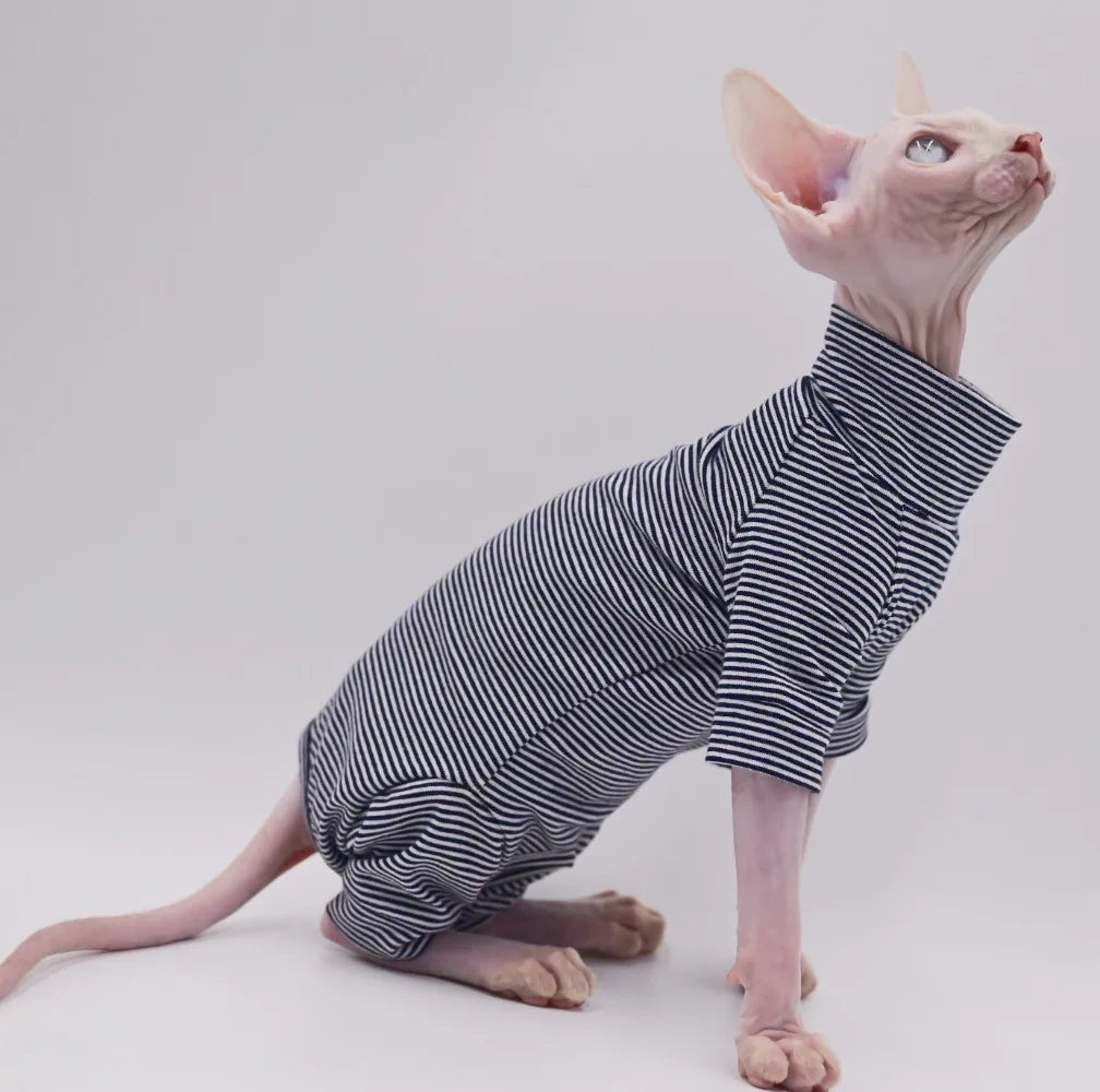 Comfortable Cotton Clothes for Sphynx and Hairless Cats