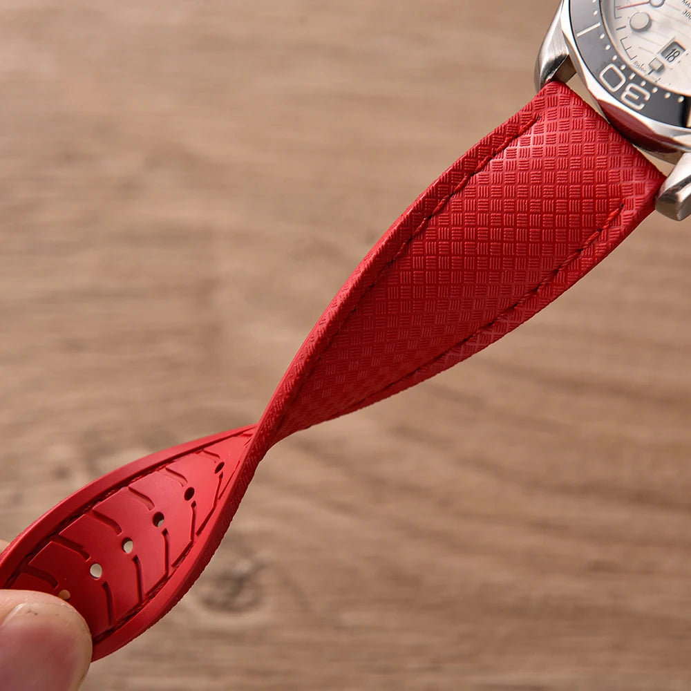 Universal Tropical FKM Rubber Watch Strap | Quick-Release Dive Bracelets