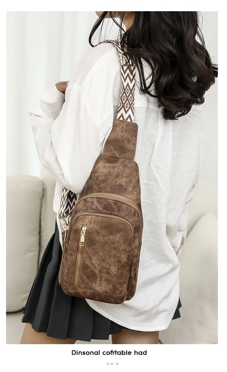 Stylish PU Leather Women Sling Bag | Versatile Crossbody Pack