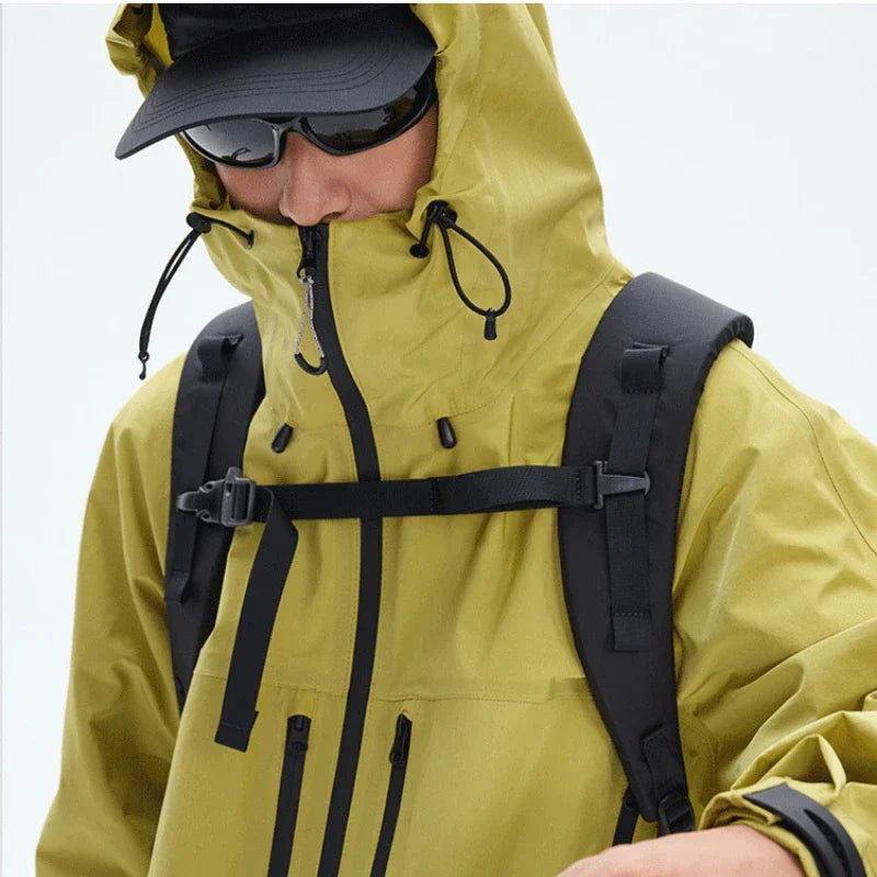 Premium Waterproof Multi-Pocket Utility Mountain Jacket for All Seasons