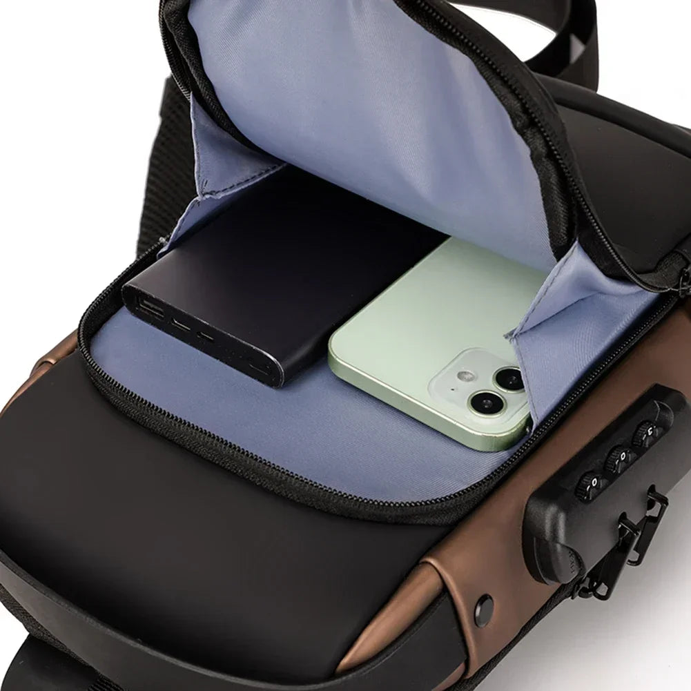 Multifunction Anti-theft USB Shoulder Bag | Stylish Crossbody Pack