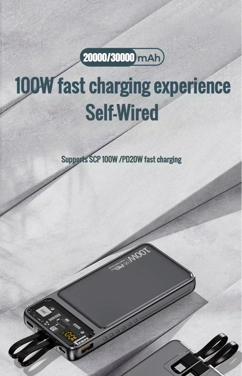 Super Fast 200000mAh Power Bank | Dual Port Charger for All Devices