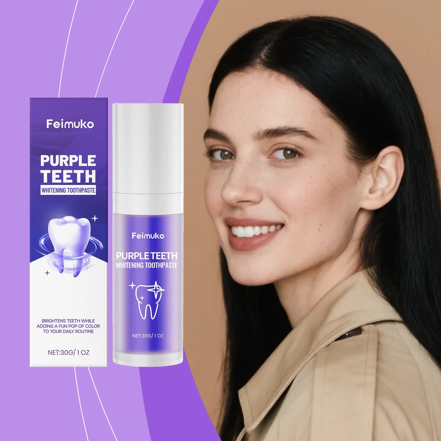 Premium Purple Toothpaste | Fresh Breath & Gentle Care