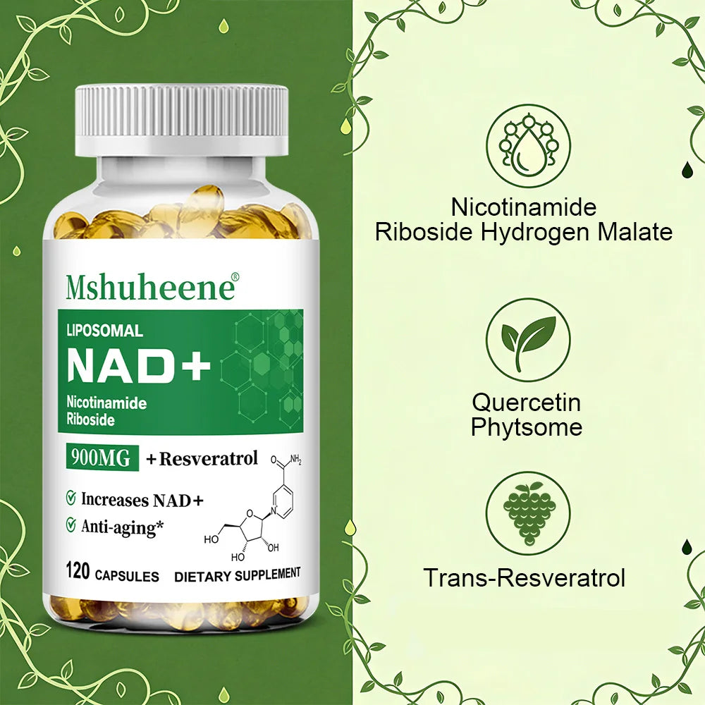 NAD+ Booster Capsules with Quercetin | Anti-Aging & Energy