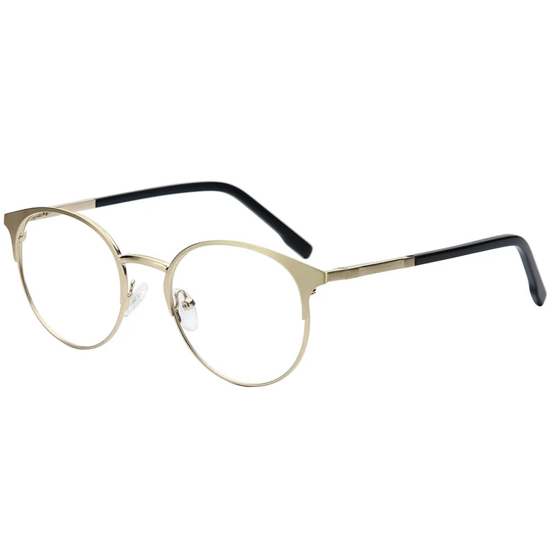 Trendy Round Progressive Metal Prescription Eyeglasses for All