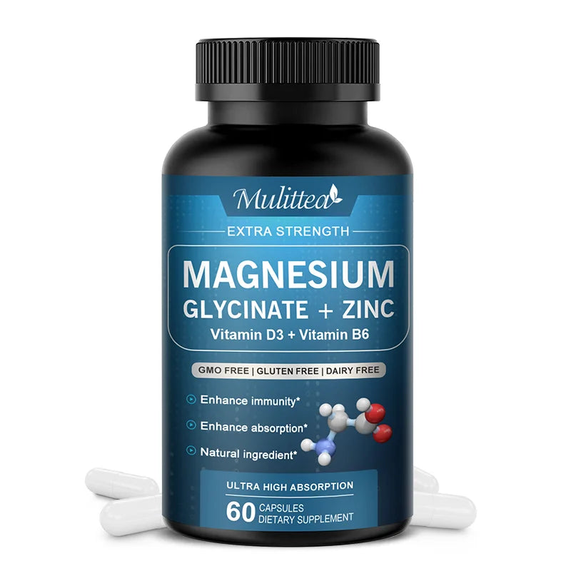 Multivitamin supplement bottle with blue label on a white background