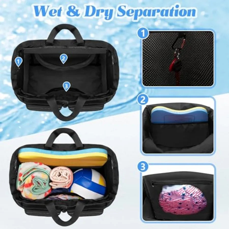 30L Mesh Swim Backpack | Waterproof Gym Bag for Athletes