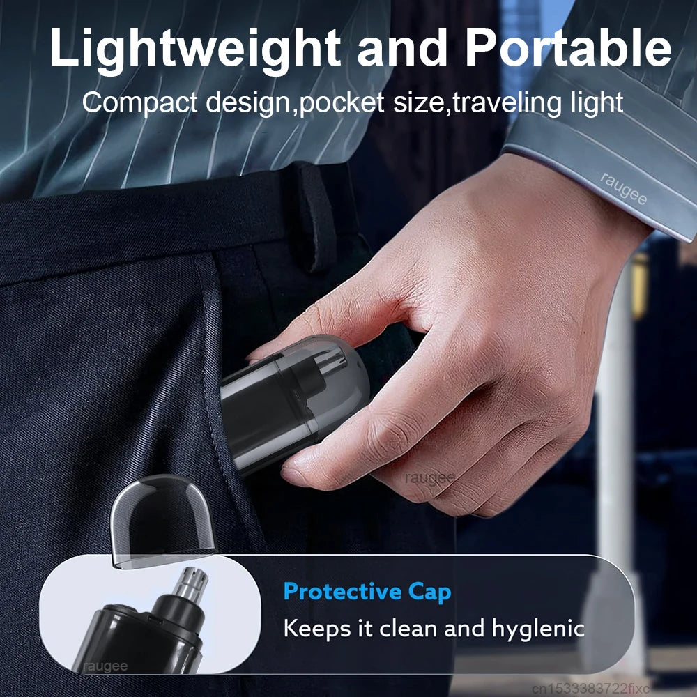 Rechargeable Electric Nose Hair Trimmer | Portable Hair Remover