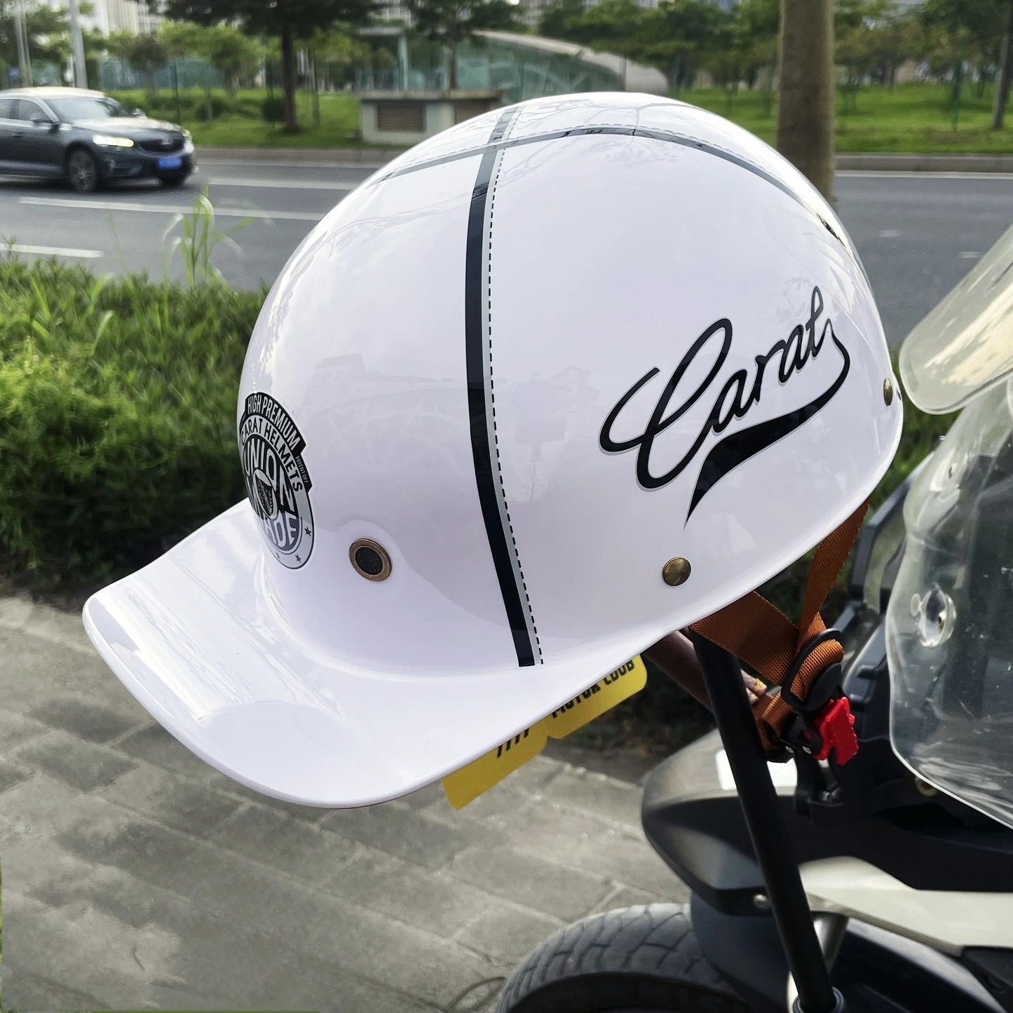 Lightweight Vintage Half Motorcycle Helmet | Stylish Protective Cap