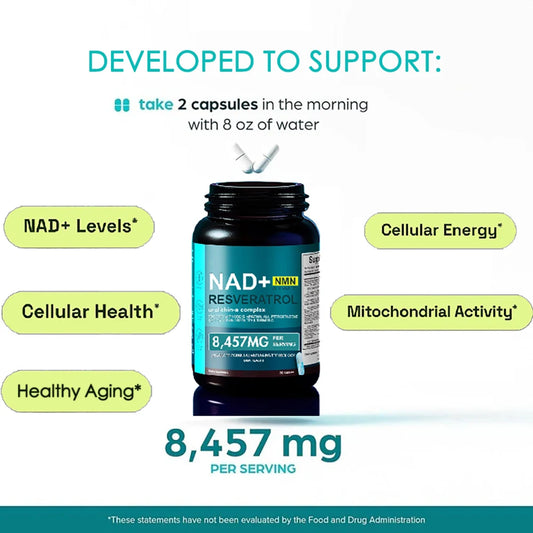 NAD Supplement with Resveratrol | Powerful NMN Formula for Vitality