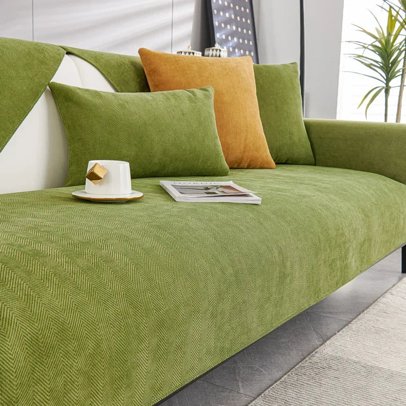 Universal Chenille Fabric Non-Slip Sofa Seat Cover | Home Decor