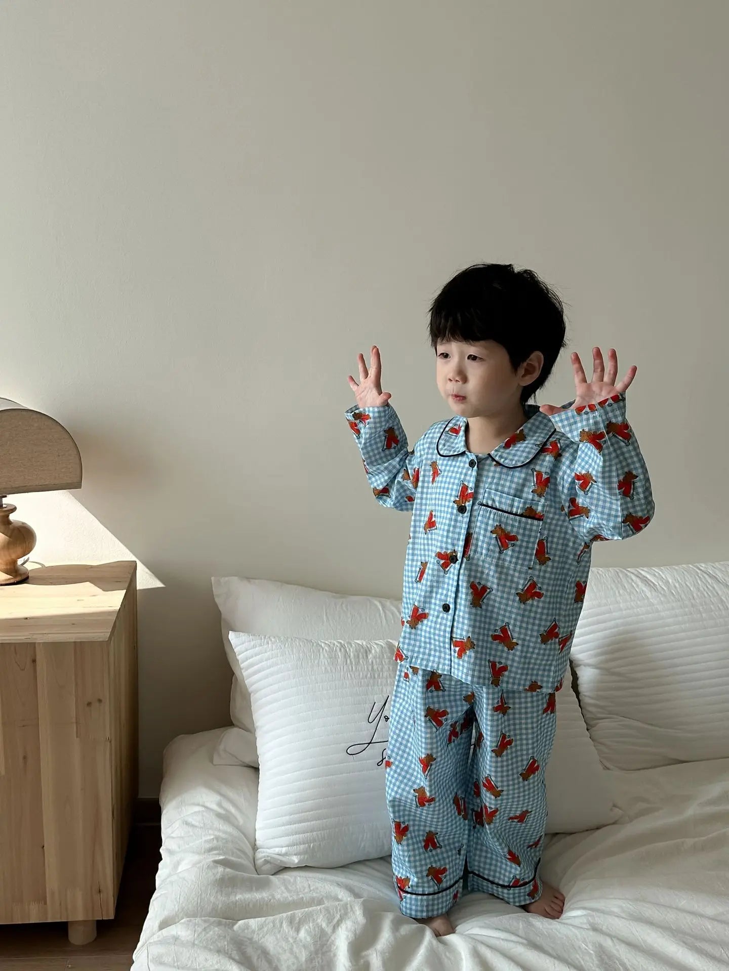 Spring Children's Cartoon Homewear Outfits | Cute Pajamas Set