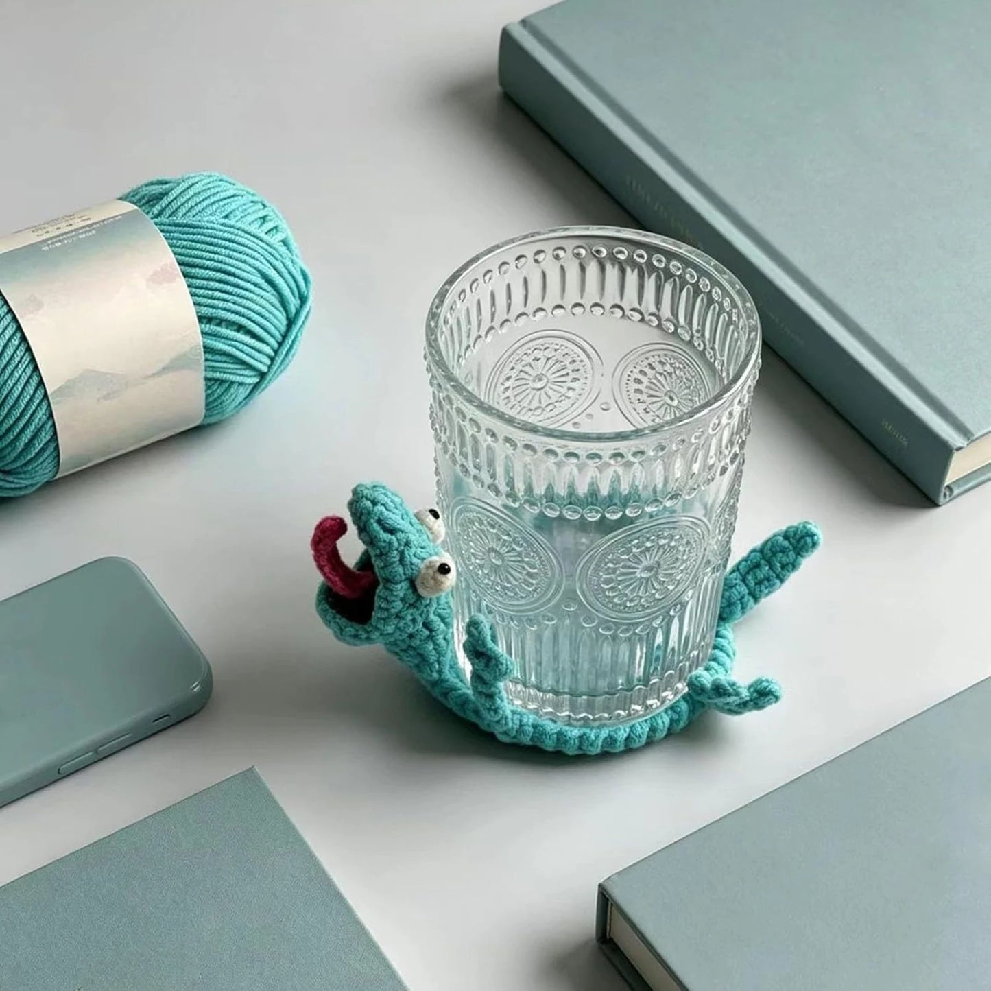 Creative Cartoon Lizard Coaster | Handmade Heat Resistant Mat