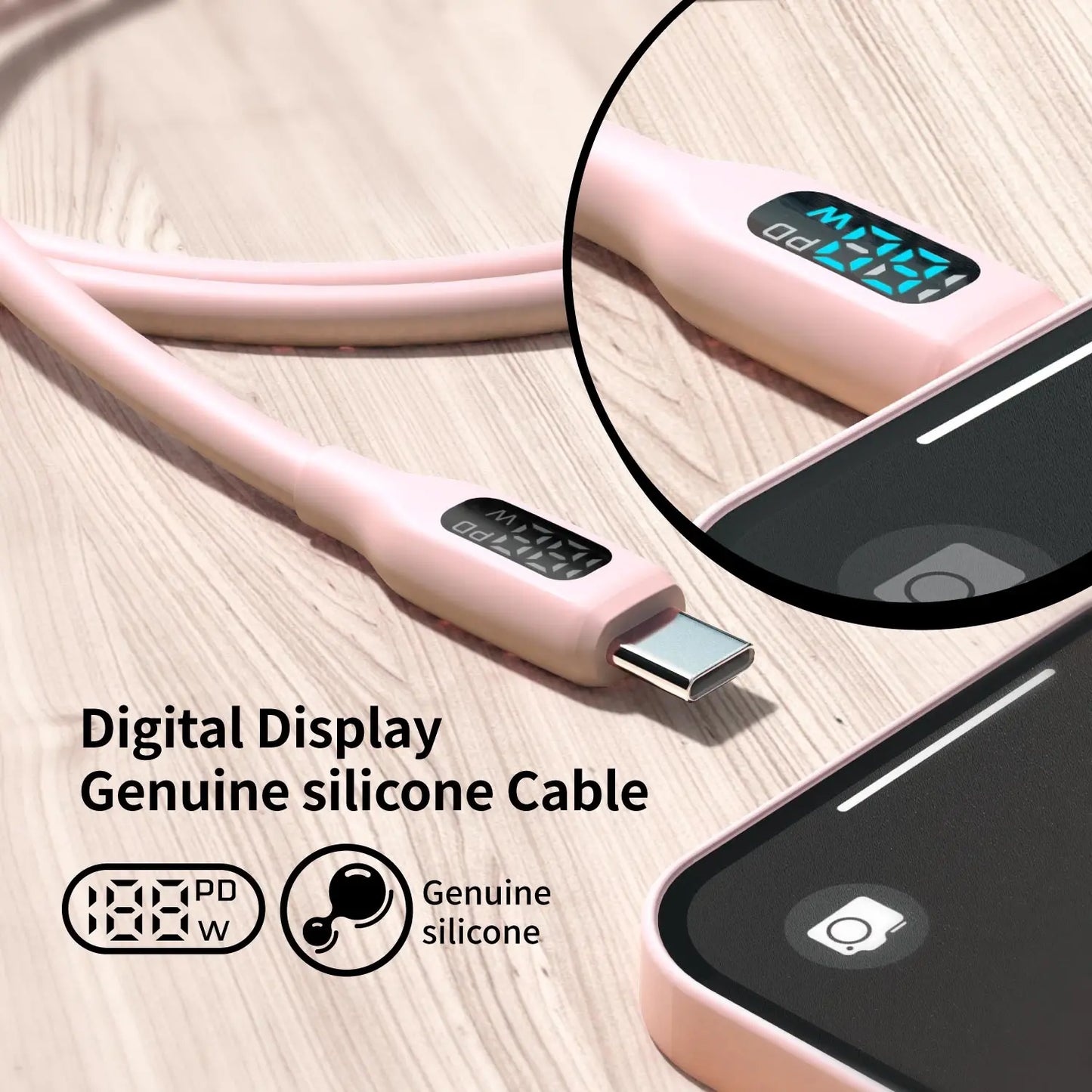 60W USB-A to USB-C Fast Charging Cable | Flexible Silicone Charger