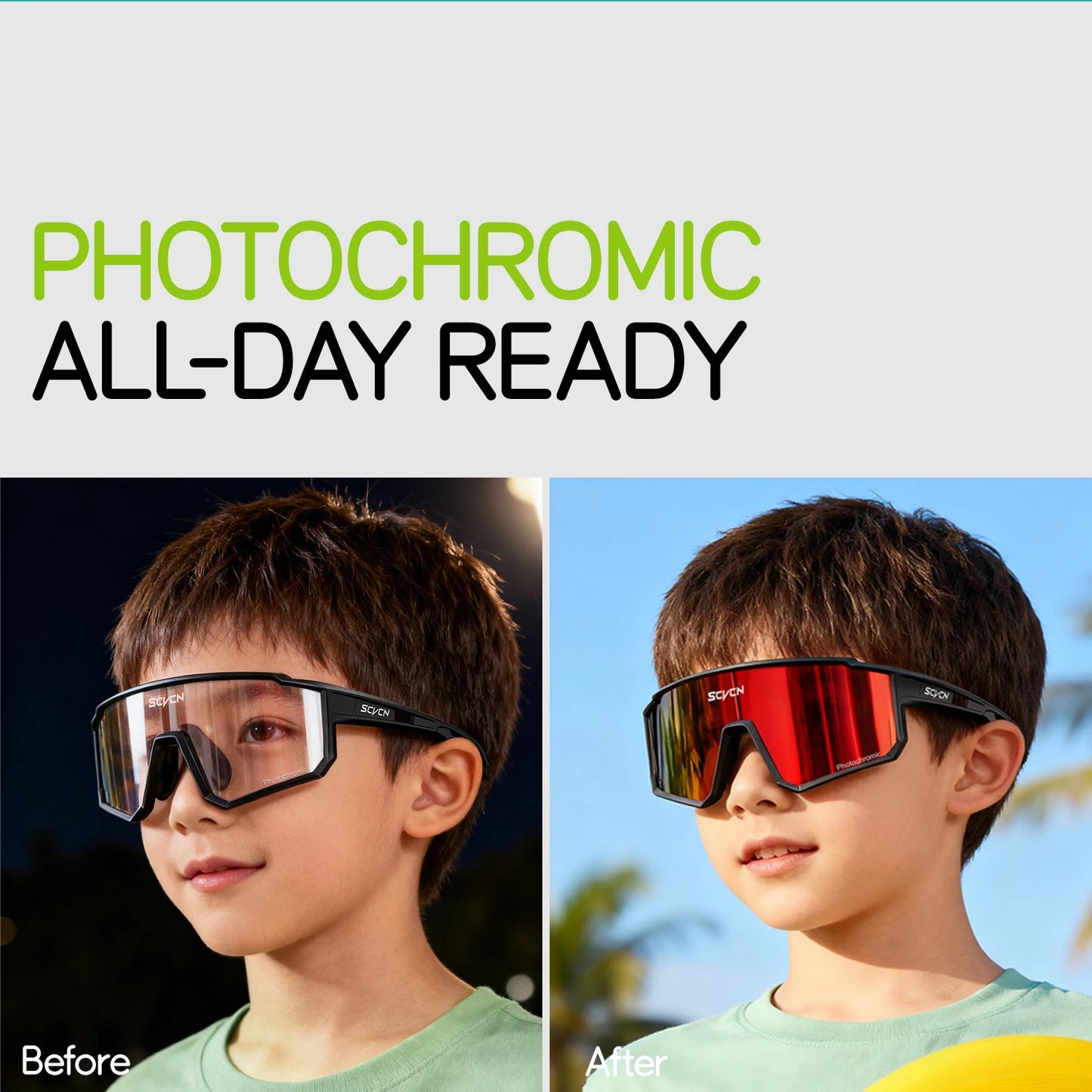 Children's Photochromic Sports Sunglasses | UV400 Protection