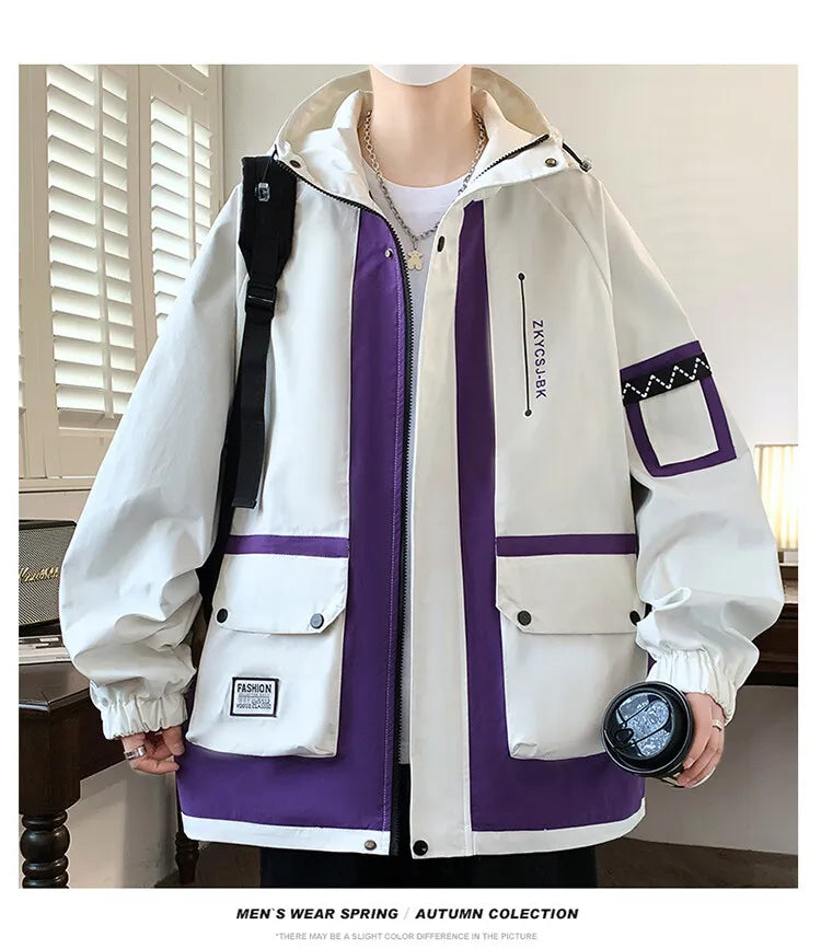 Classic Men's Hooded Casual Jackets | Stylish Windproof Coats