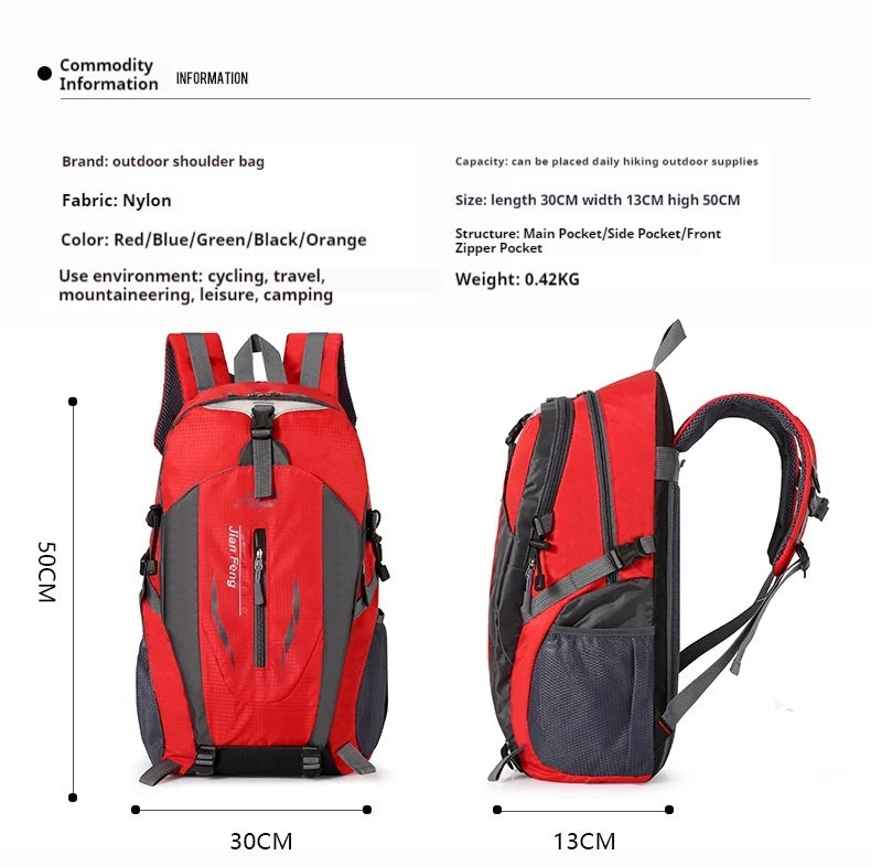 Big Capacity Outdoor Travel Backpack | Perfect for Climbers & Explorers
