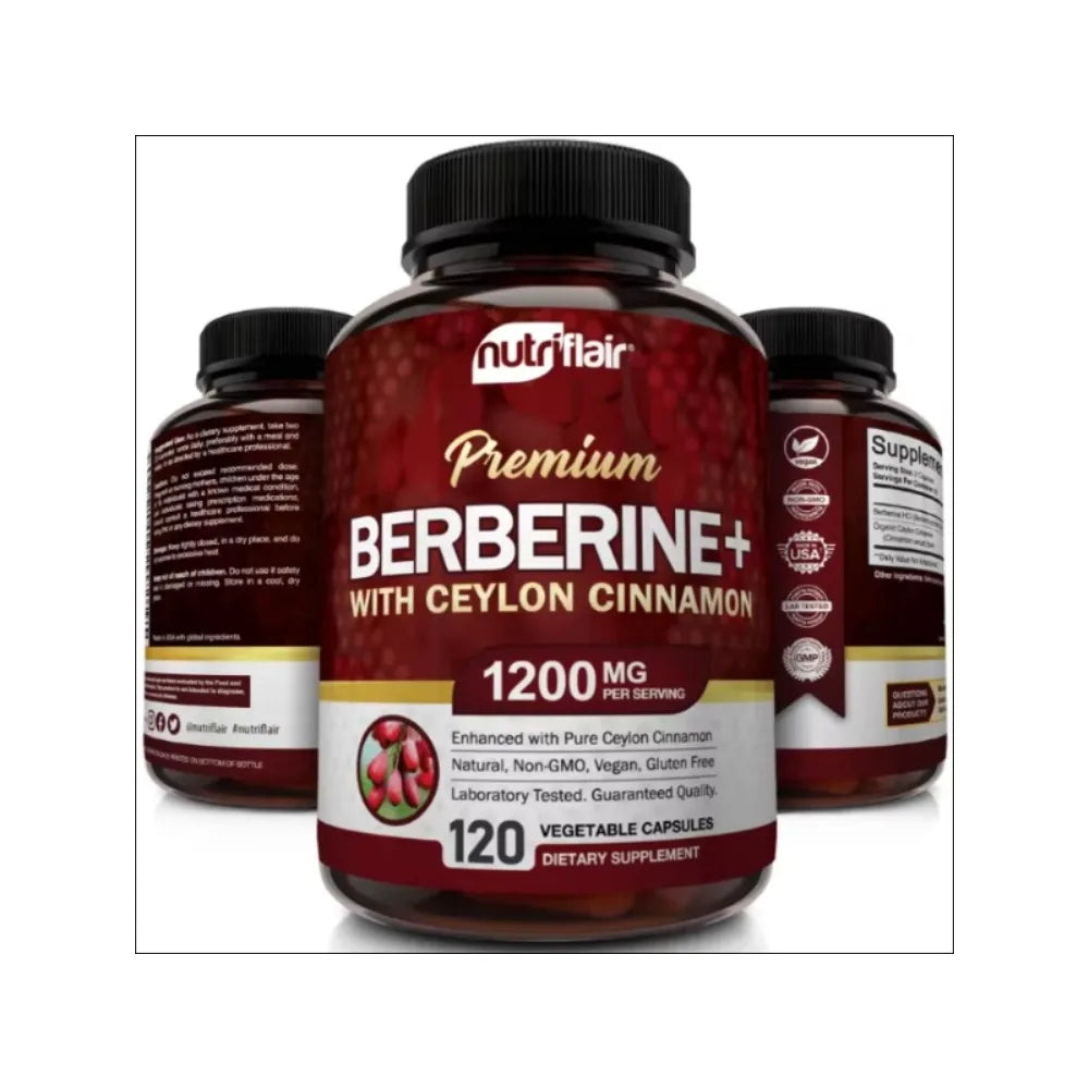 Premium Berberine HCl & Ceylon Cinnamon | Blood Sugar Support