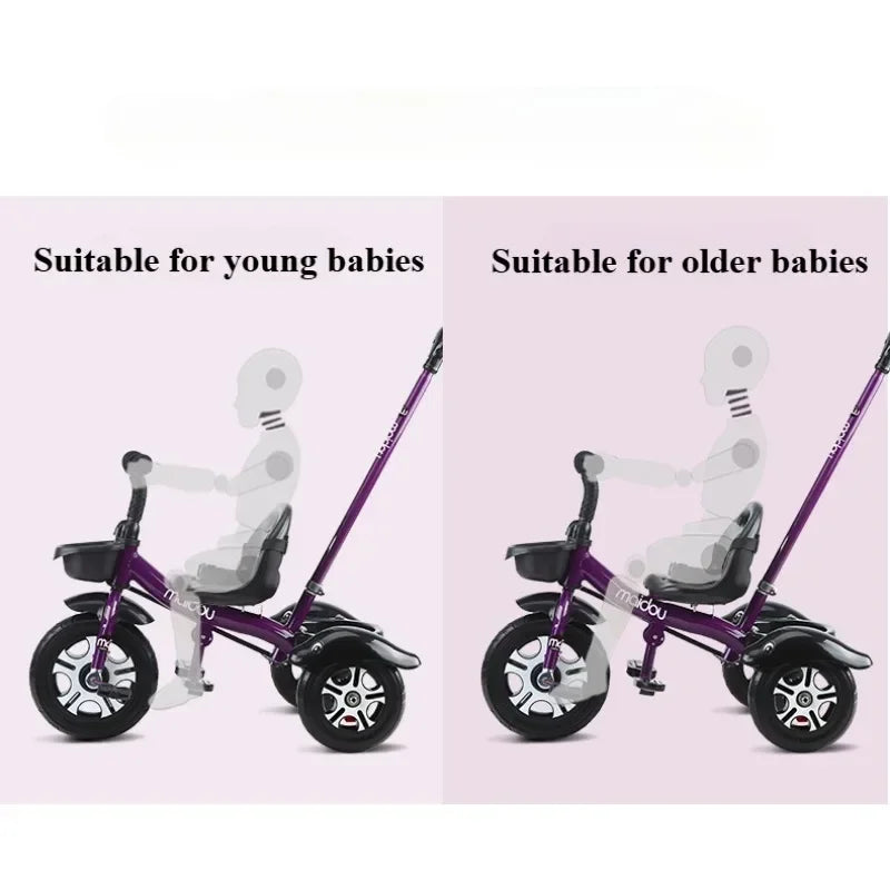 2 in 1 Toddler Tricycle | Adjustable Kids Trike for Outdoor Fun
