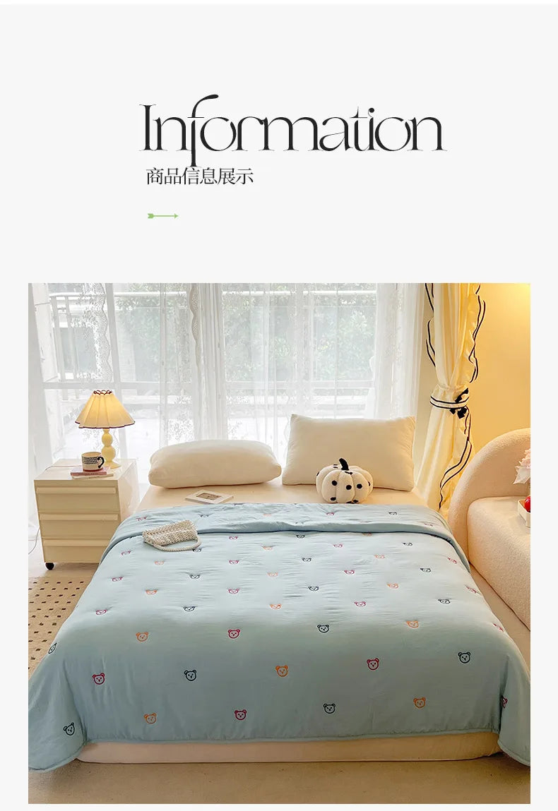 Breathable Summer Quilt | Soft Cotton Bedding for Ultimate Comfort