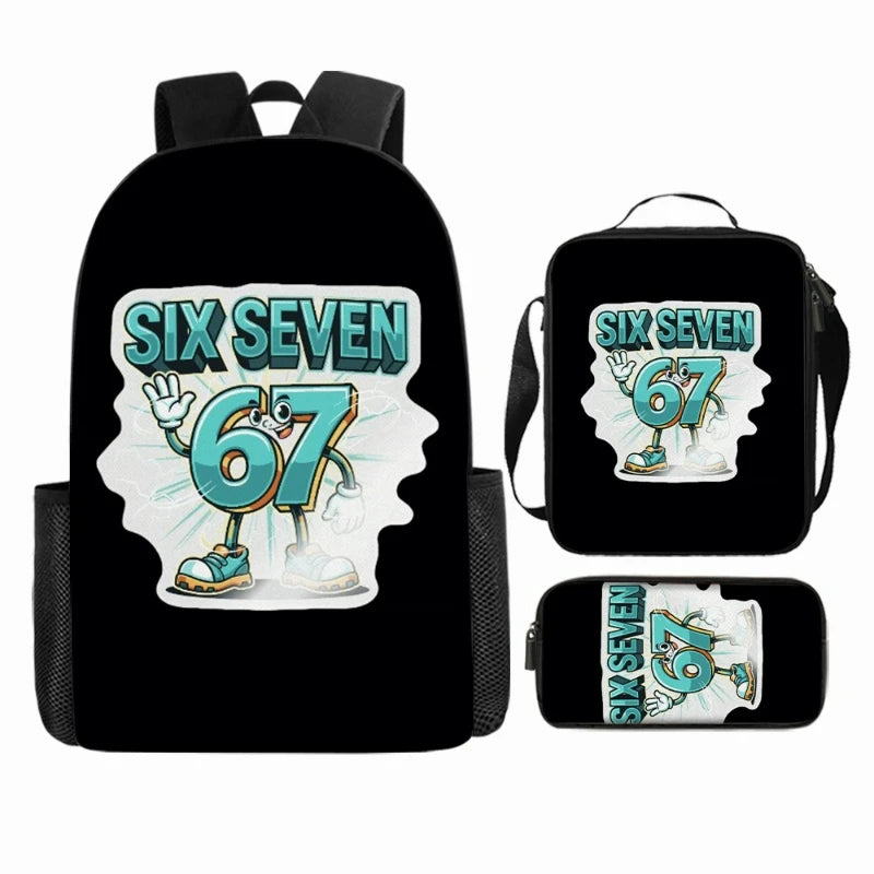 Cute Anime-Inspired Backpack & Lunch Bag Set for Students