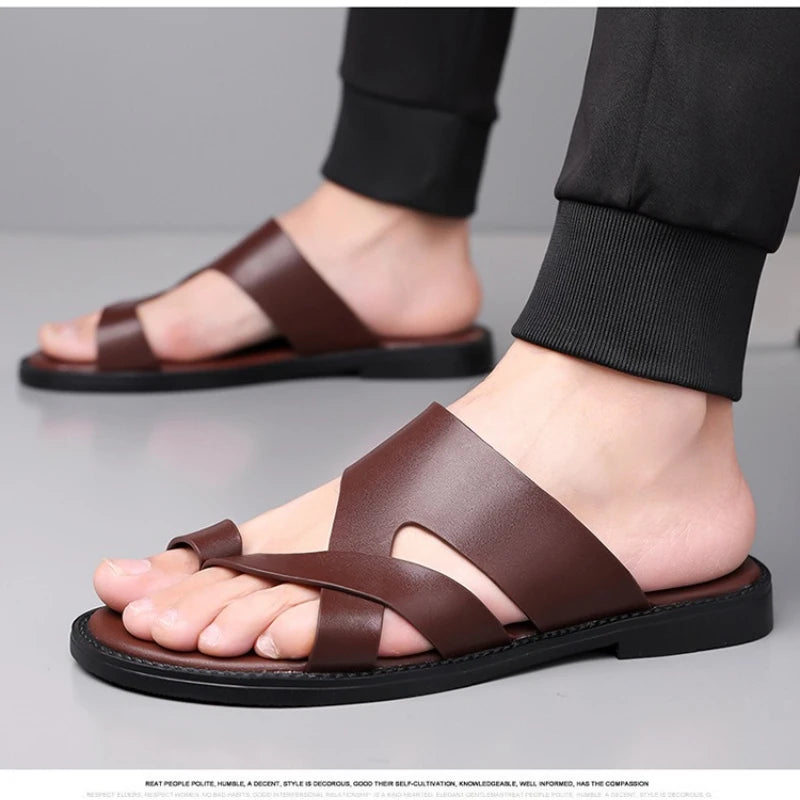 Men's Flat Summer Slippers | Comfortable & Lightweight Beach Sandals