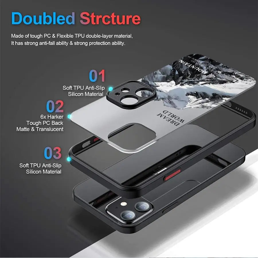 Durable Snow Mountain Phone Case | Stylish iPhone Protection