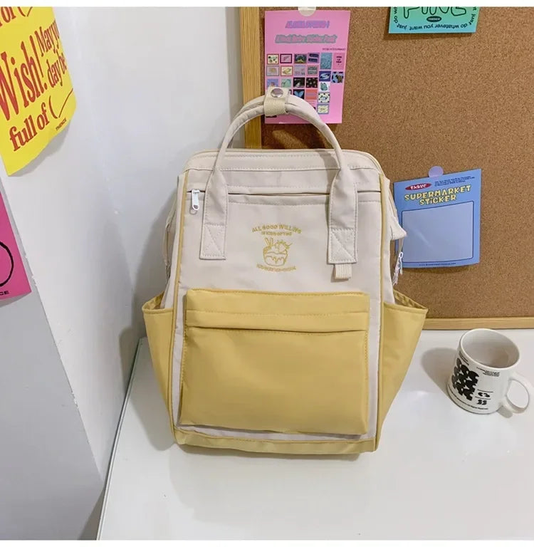 Kawaii Waterproof Backpack | Large Capacity Travel Bag for Women