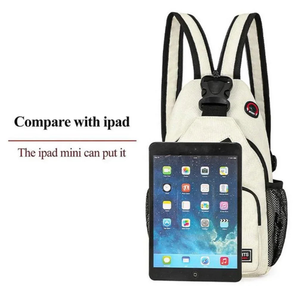 Multi-functional Messenger Backpack with Headphone Hole | Travel Companion
