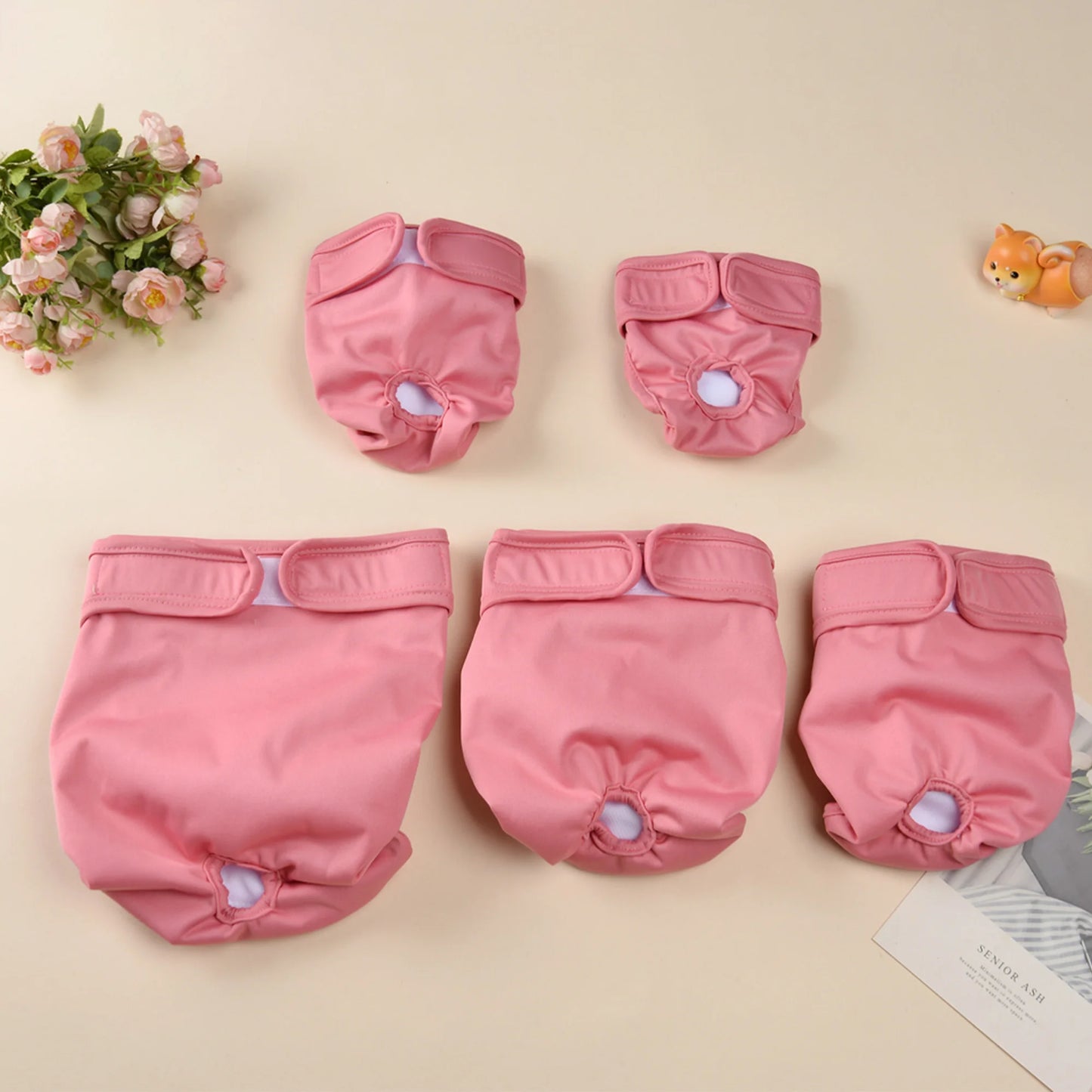 Washable Female Dog Diaper | Adjustable Leakproof Pet Pants