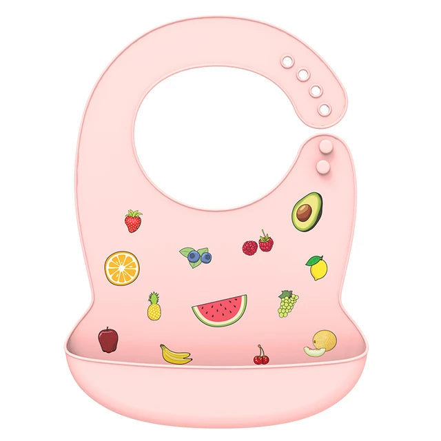 Waterproof Silicone Baby Bibs | Adjustable Cute Feeding Aprons