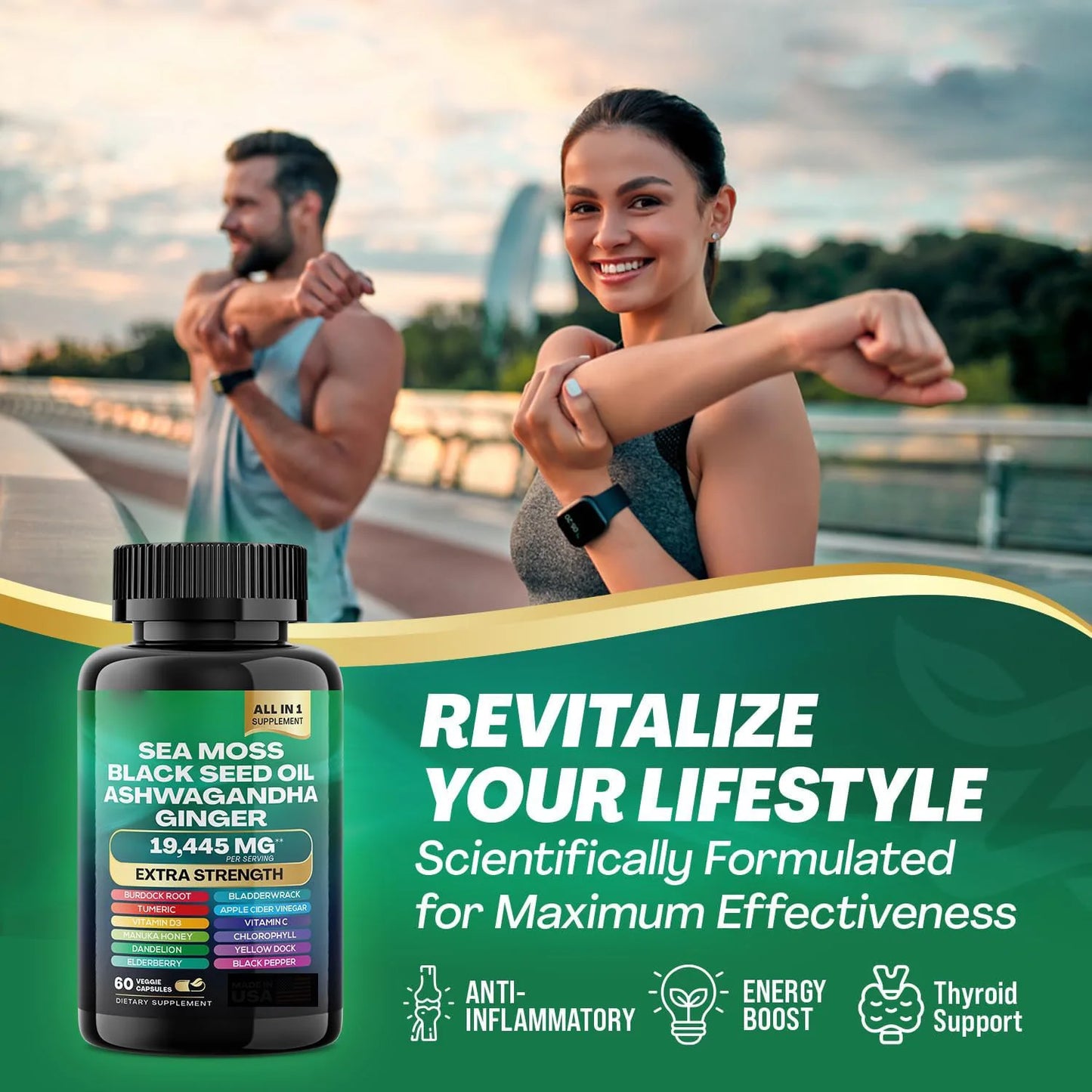 Organic Shilajit Capsules & Sea Moss | Natural Health Boost
