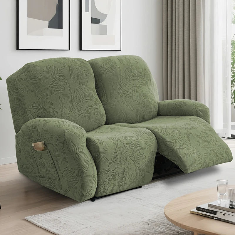 Elegant Stretch Jacquard Recliner Sofa Covers for Cozy Living Rooms