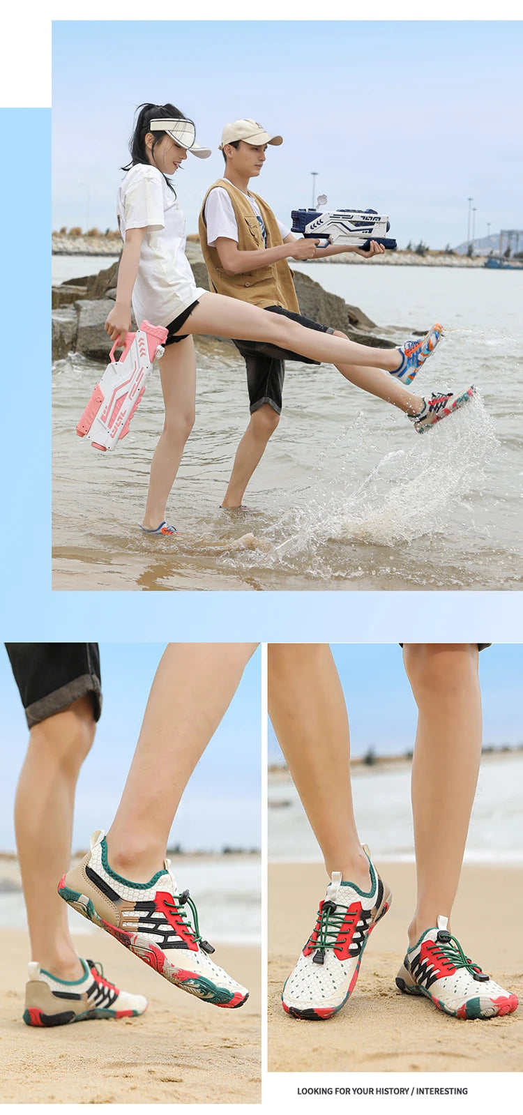 Five Finger Creeper Beach Shoes | Lightweight Water Wading Footwear
