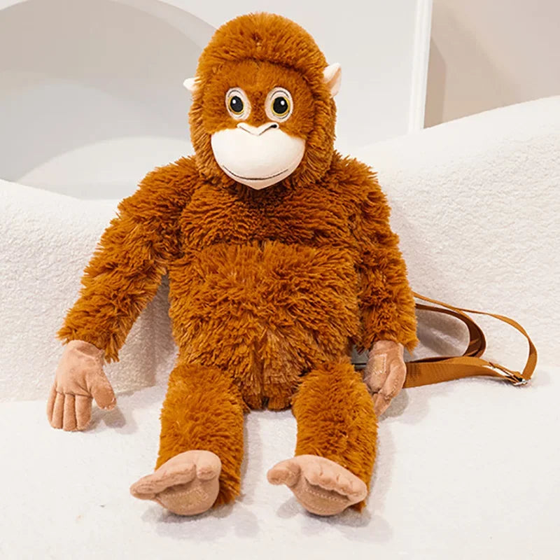 Cartoon Gorilla Plush Toy | Soft Stuffed Doll for Kids and Decor