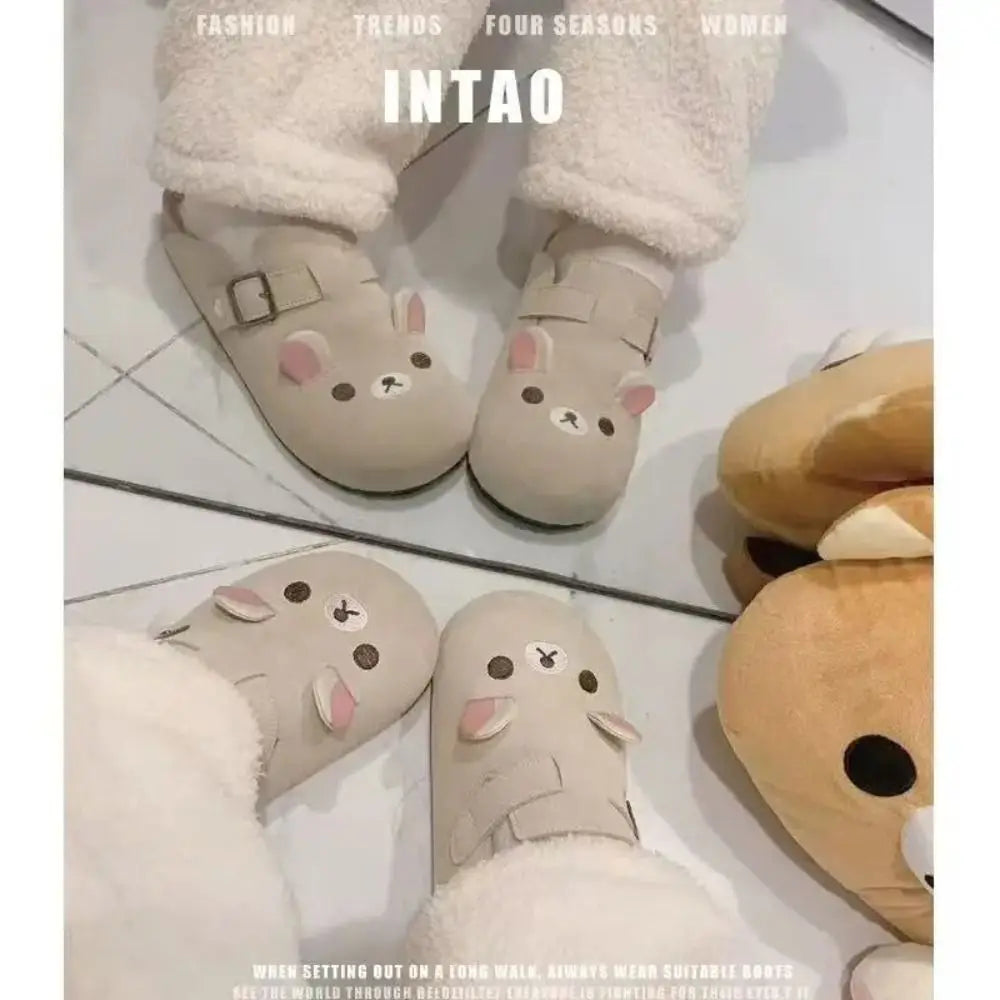 Cute Cartoon Women’s Thick Sole Slippers | Cozy Indoor Footwear