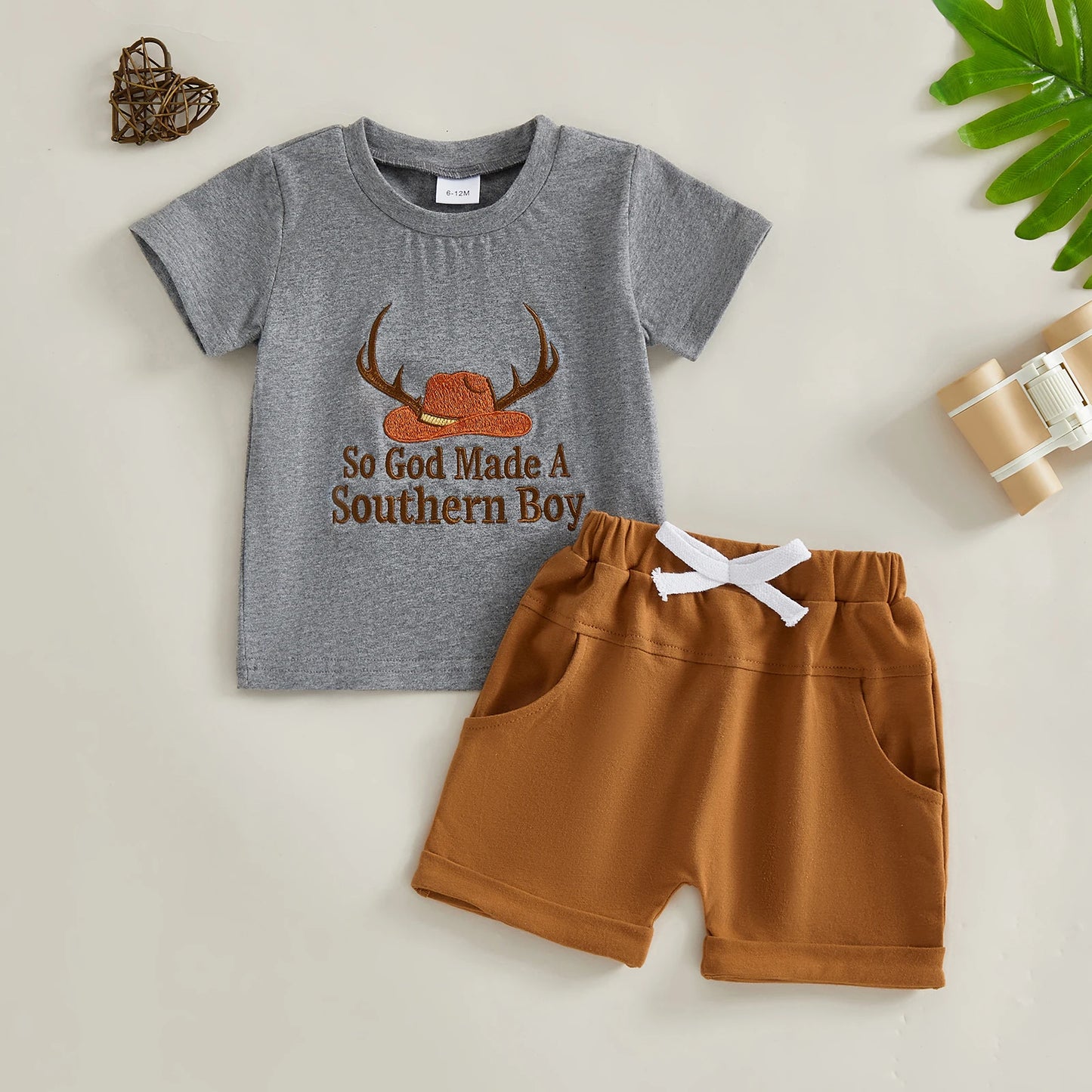 Baby Girls Floral Ruffle Sleeve Romper & Shorts Set | Adorable Style