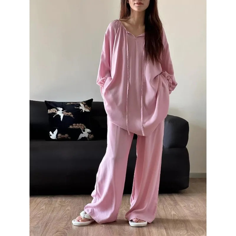 Women's Loose Pajamas Set | Cozy Oversized Sleepwear for Home