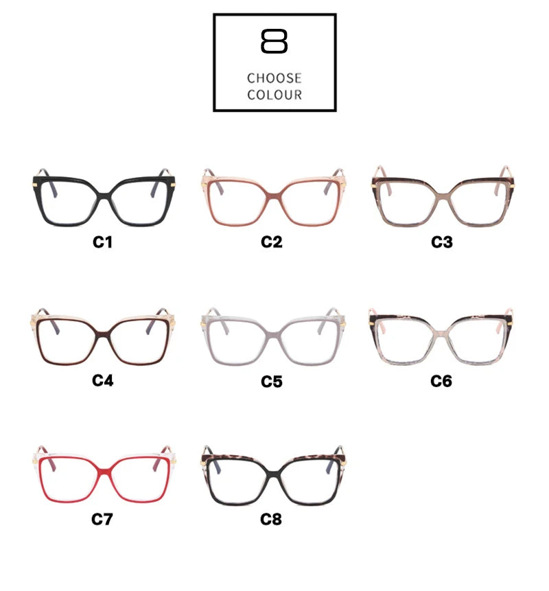 Stylish Retro Square Glasses Frame | Anti-Blue Light Protection
